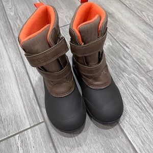 Carter's Brown and Black Kids Snow Boots